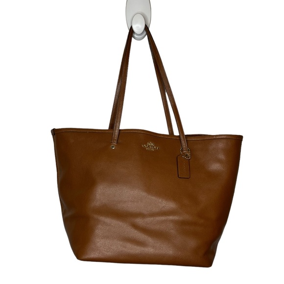 Coach Bags Coach Leather Open Top Tote Bag Poshmark